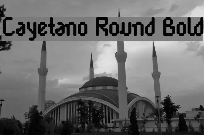 Cayetano Round Bold Polices examples