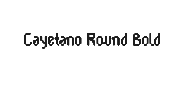 Cayetano Round Bold Logo