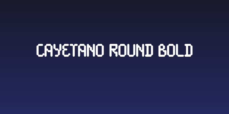 Cayetano Round Bold Social Header
