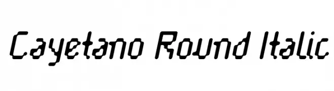 Cayetano Round Italic  フリーフォントのダウンロード