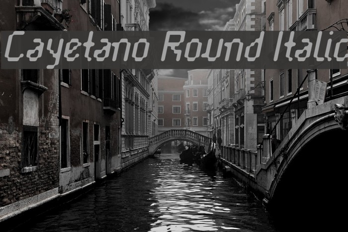 Cayetano Round Italic Font examples