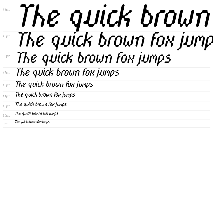 Cayetano Round Italic Waterfall