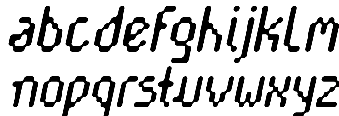 Cayetano Round Italic Font LOWERCASE