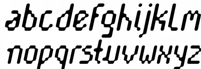 Cayetano Round Italic फ़ॉन्ट लोअरकेस