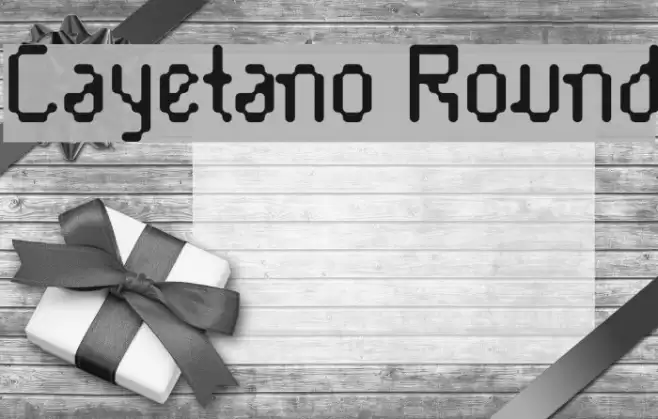 Cayetano Round Font examples