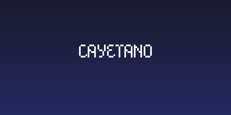 Cayetano Social Header