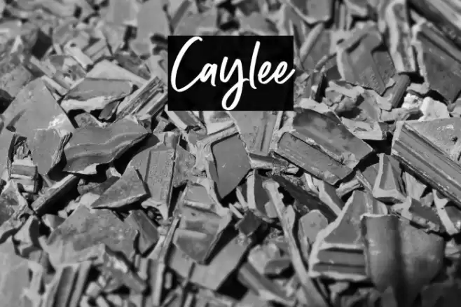 Caylee Font examples