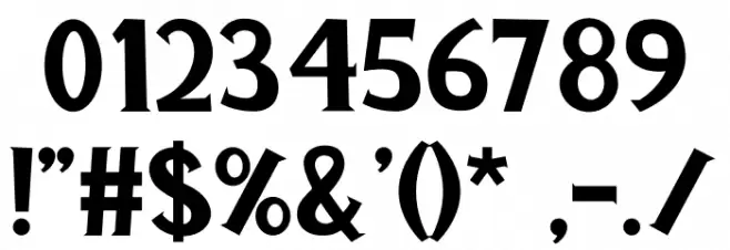 Cayman-Land Font OTHER CHARS