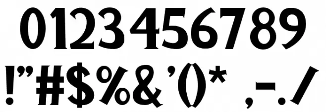 Cayman-Land Font OTHER CHARS