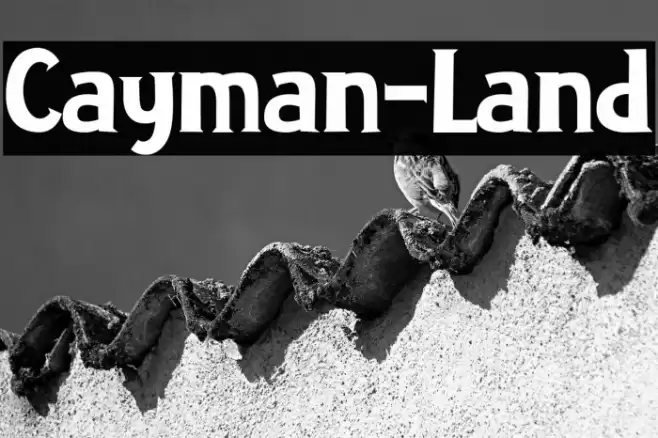 Cayman-Land Font examples