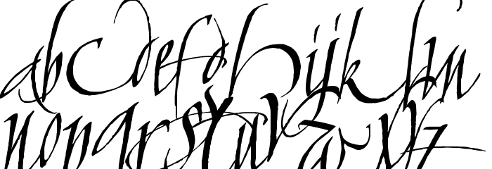 cAlLiGrApHuNk Font LOWERCASE