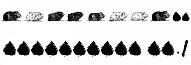cacavia01 フォント その他の文字
