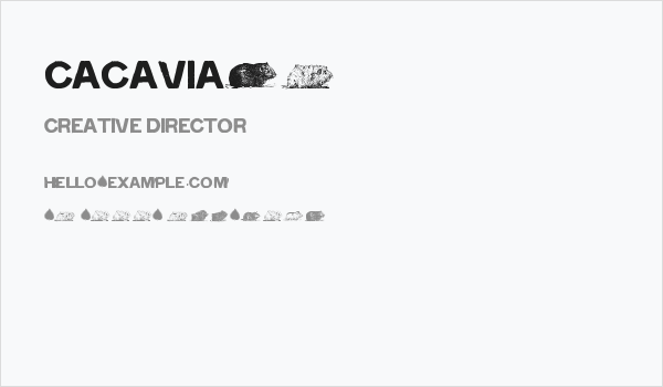 cacavia01 Business Card