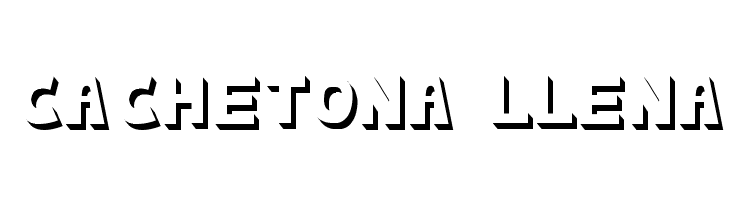 cachetona llena Font