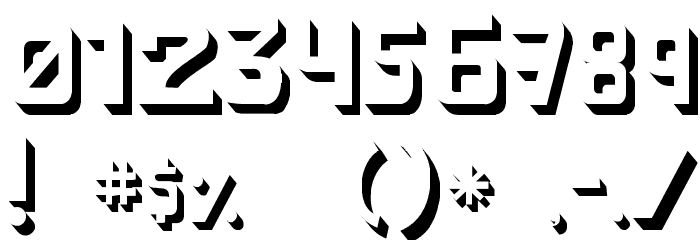 cachetona llena フォント その他の文字
