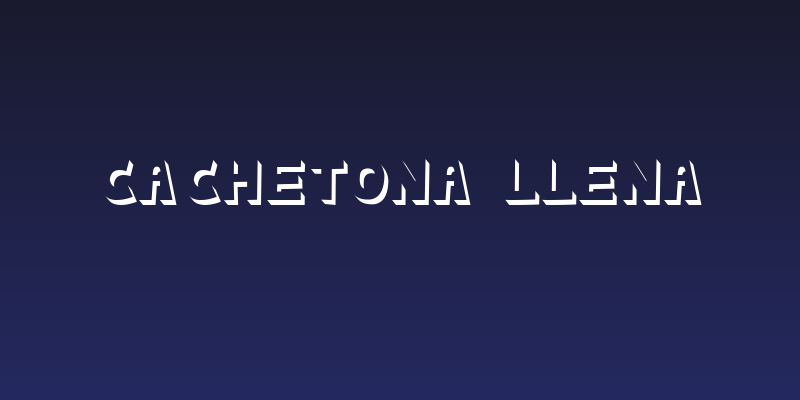 cachetona llena Social Header
