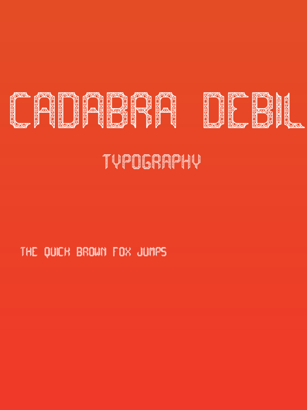 cadabra DEBILEX Poster