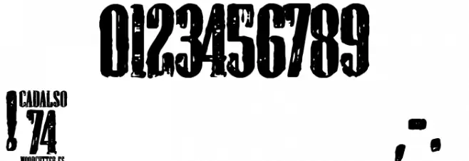 cadalso 74 Font Alte caractere