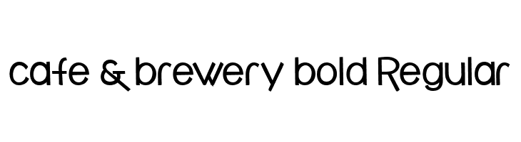 cafe & brewery bold Regular  font caratteri gratis