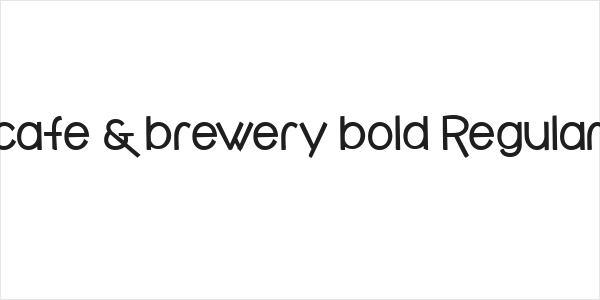 cafe & brewery bold Regular Logo
