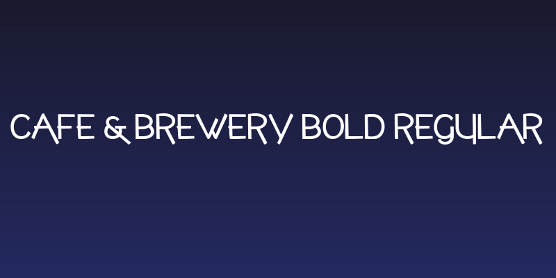 cafe & brewery bold Regular Social Header