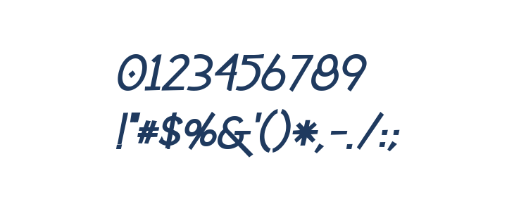 cafe & brewery bold italic Reg Other Characters