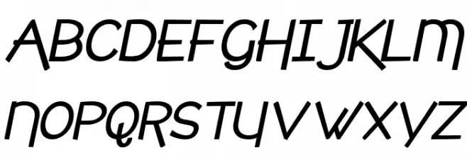 cafe & brewery bold italic Reg फ़ॉन्ट अपरकेस