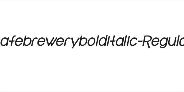 cafebrewerybolditalic-Regular Logo