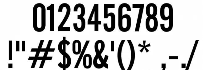 cafeta Font Alte caractere