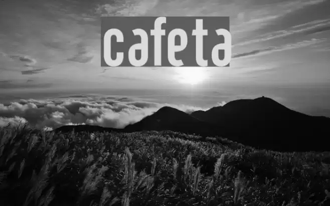 cafeta Font examples