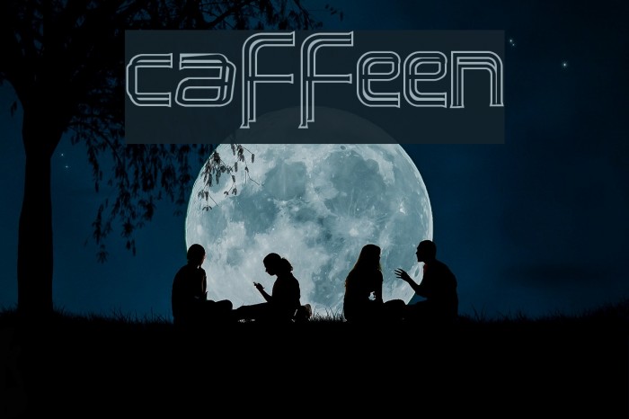 caffeen Schriftart examples
