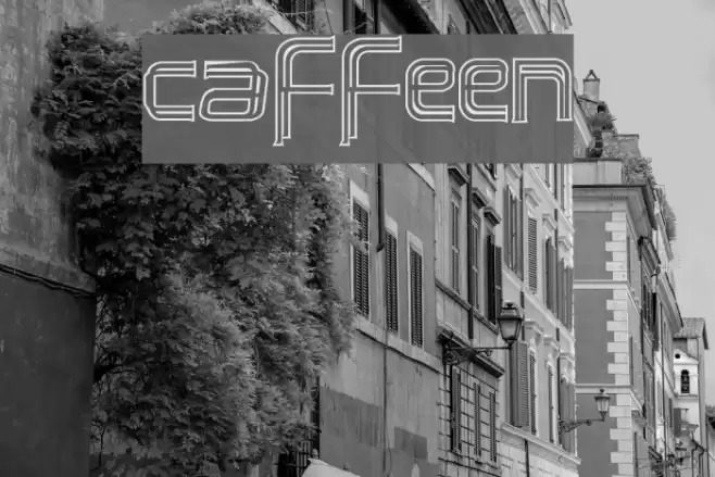 caffeen Font examples