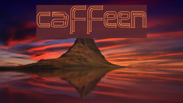caffeen Schriftart examples