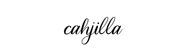 cahjilla  font caratteri gratis