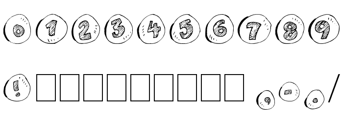 cailloux Font OTHER CHARS