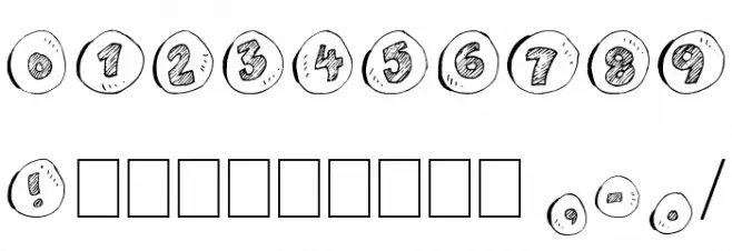 cailloux Font OTHER CHARS