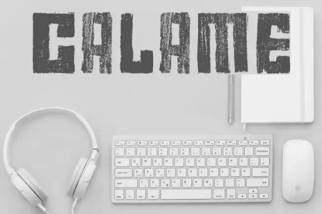 calame Font examples