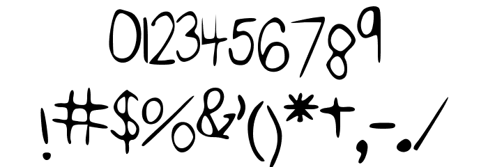california Font OTHER CHARS