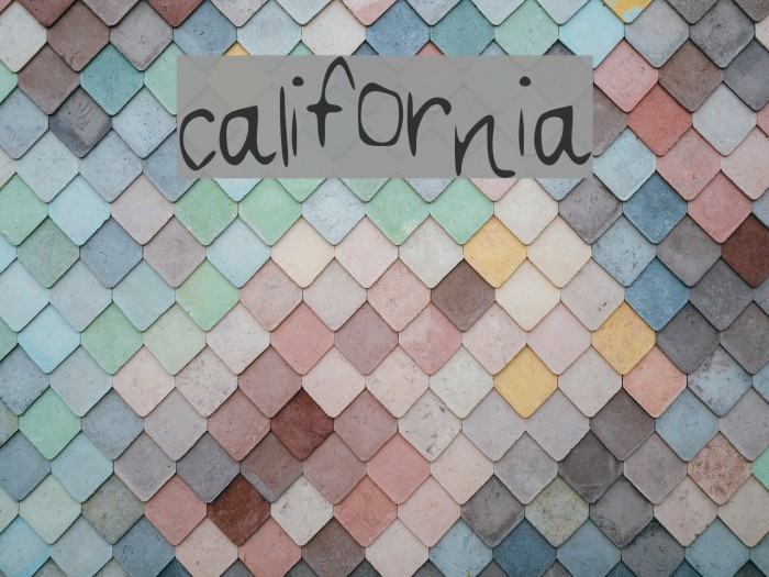 california Font examples