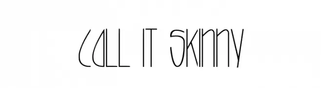 call it skinny  免费字体下载