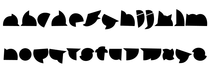 callejera negra negra Font LOWERCASE