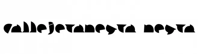 callejeranegra-negra  免费字体下载