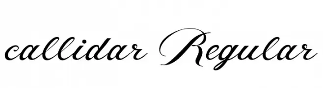 callidar Regular  免费字体下载