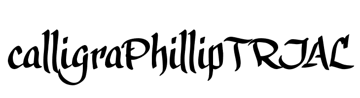 calligraPhillip_TRIAL  नि: शुल्क फ़ॉन्ट्स डाउनलोड