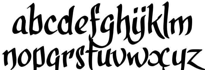 calligraPhillip_TRIAL Font LOWERCASE