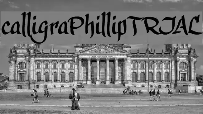 calligraPhillip_TRIAL Font examples