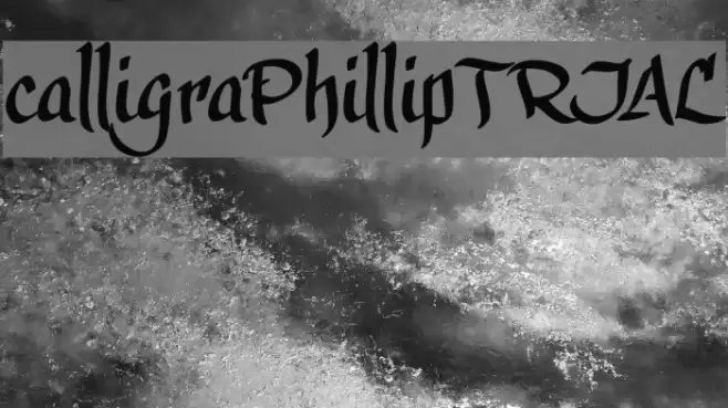 calligraPhillip_TRIAL Font examples
