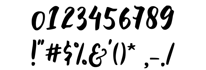 callissta Font OTHER CHARS