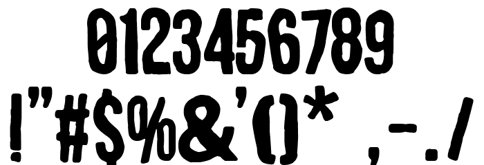 camello de spit Font OTHER CHARS