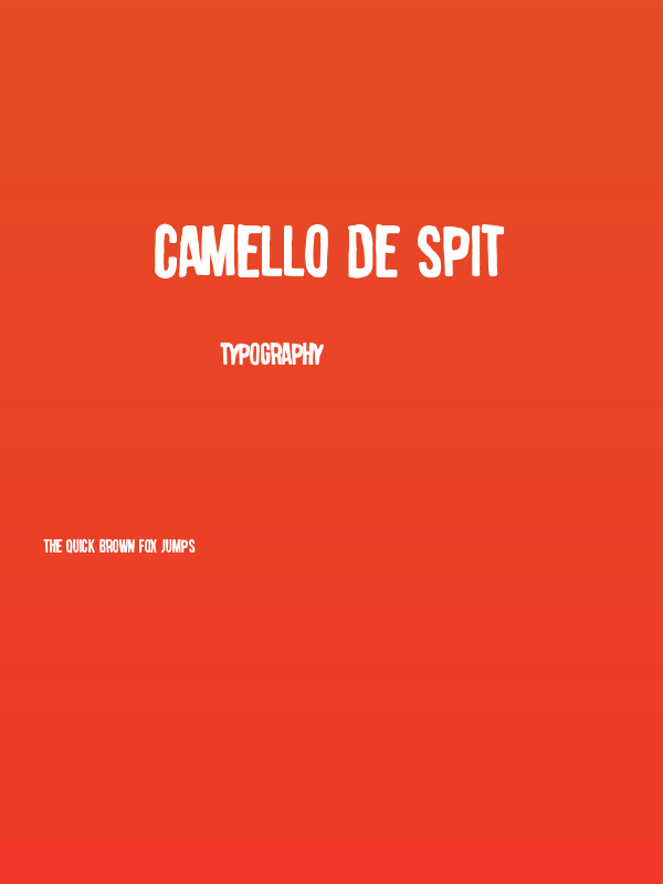 camello de spit Poster